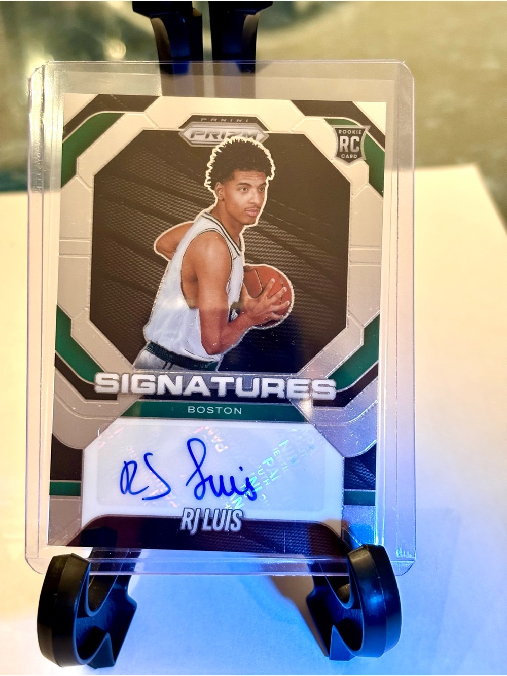 RJ Luis Rookie Signatures Rookie Basketball Card Boston